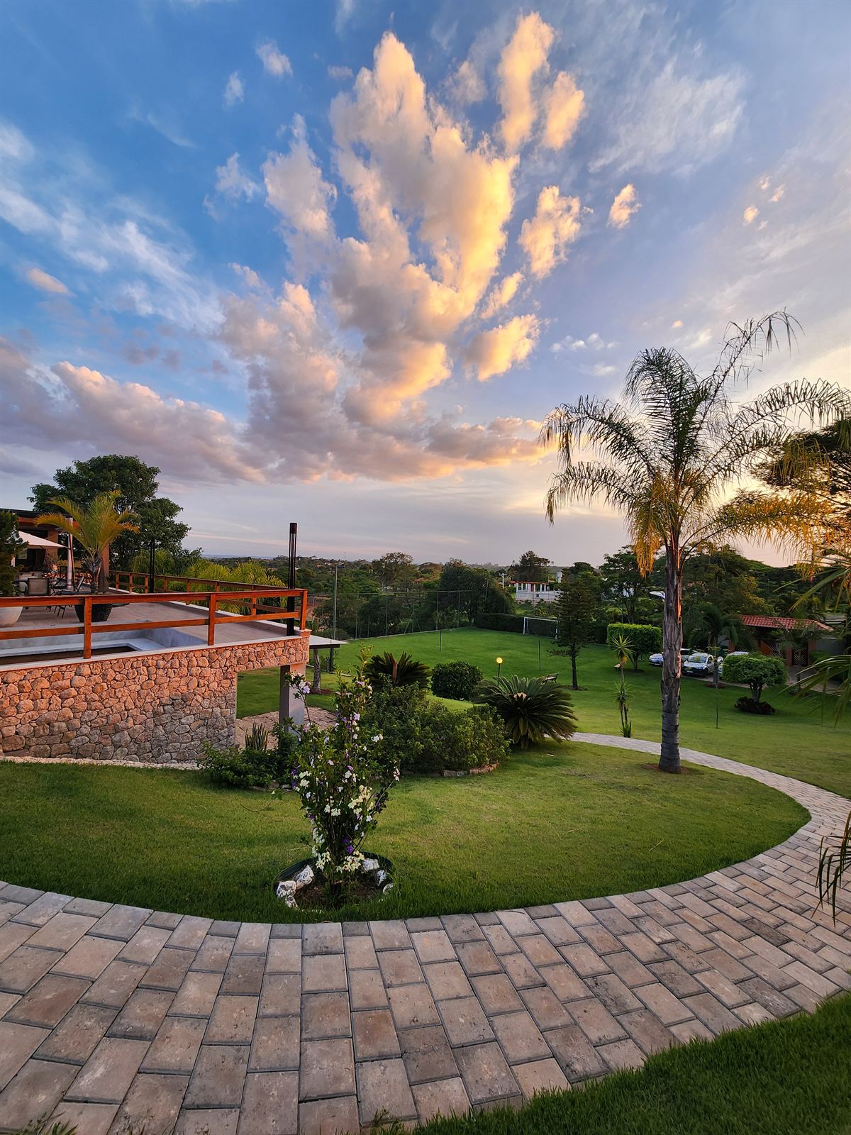 Jardins ao entardecer